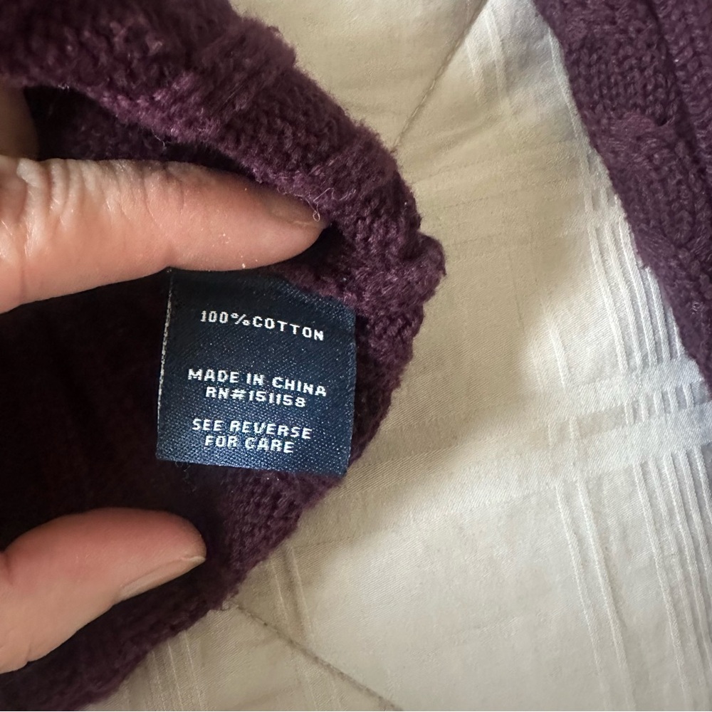 525 America Maroon Asymmetrical Turtleneck Sweater- Sz Women’s S - Picture 6 of 10